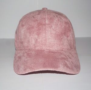 Pink adjustable baseball cap